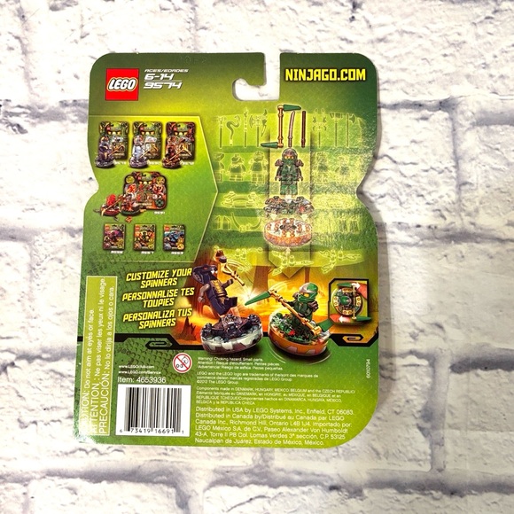 LEGO Ninjago Lloyd ZX Mini Figure with Spinner Retired Set 9574 NEW Unopened - Picture 5 of 10